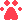 Red Cat Paw Print Bullet